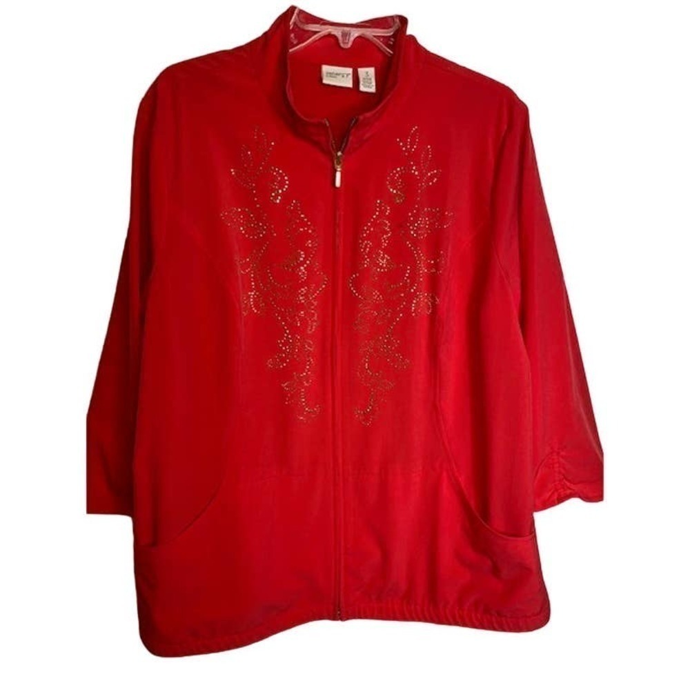 Chico's Zenergy Jacket Orange Size 3 (US 16-18)